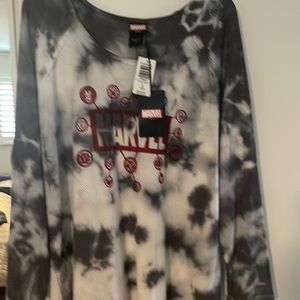 Marvel -Torrid tie-dye long sleeve shirt